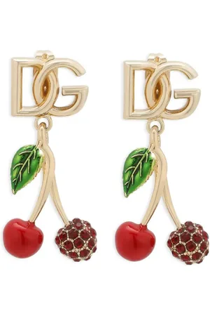 Dolce & Gabbana Logo-lettering drop earrings