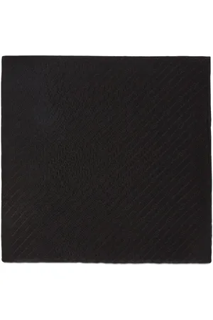 Gucci Double G Wool Pocket Square - Black