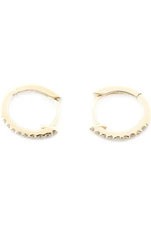 Dana Rebecca Designs 14kt yellow diamond huggie earrings