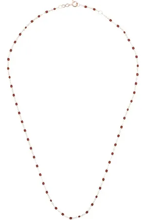 GIGI CLOZEAU 18kt rose gold beaded necklace