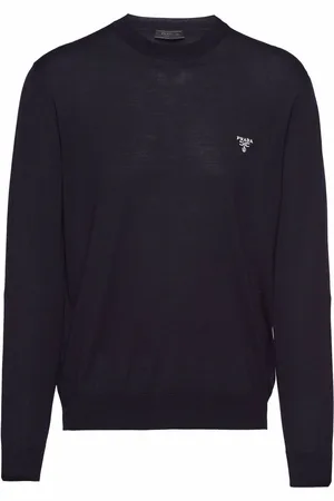 Prada Logo-embroidered wool jumper