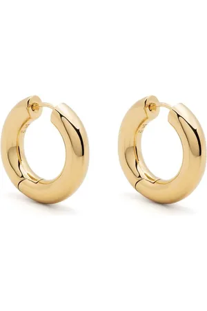 TOM WOOD 9kt yellow Chunky Medium Hoop earrings