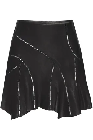 RTA Asymmetrical leather skirt