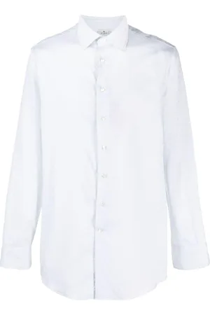 Etro Patterned-jacquard cotton shirt