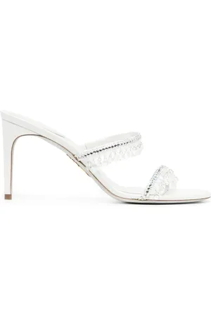 RENE CAOVILLA 85mm crystal-strap sandals