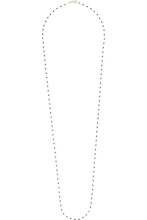 GIGI CLOZEAU 18kt rose gold 86cm beaded necklace