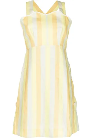 Oroton Striped apron dress