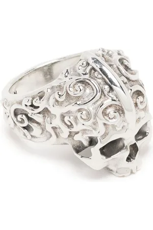 EMANUELE BICOCCHI Skull-detail chunky ring