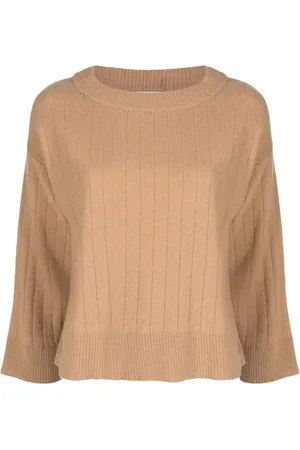 PRINGLE OF SCOTLAND Ribbed wide-neck jumper