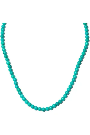 Mateo 14kt yellow turquoise beaded necklace
