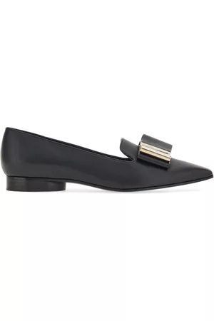 Salvatore Ferragamo Bow-detail lambskin loafers