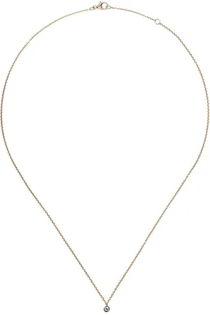 De Beers 18kt yellow My First De Beers one diamond pendant necklace