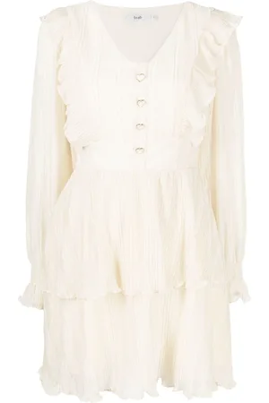 B+AB Ruffled layered long-sleeved dress