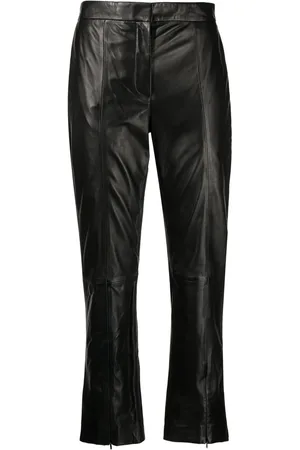 Paul Smith Mid-rise leather trousers