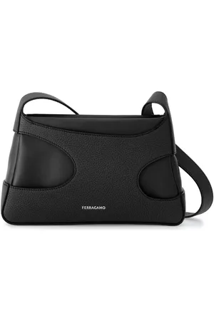 Salvatore Ferragamo Leather Shoulder Bag - Black Shoulder Bags, Handbags -  SAL324876 | The RealReal