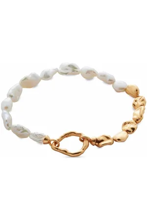 Monica Vinader X Mother of Pearl Keshi pearl bracelet