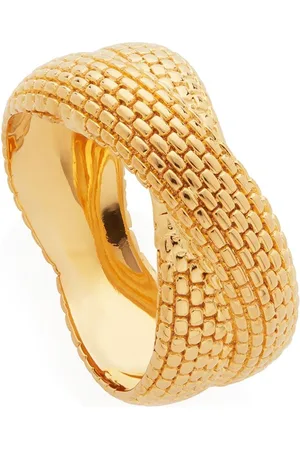 Monica Vinader Woven cross ring