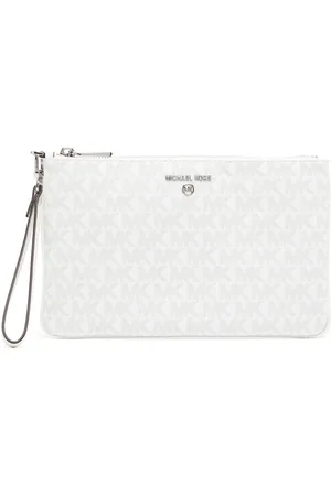 Michael Kors Jet Set Studded Monogram Clutch Bag - Farfetch