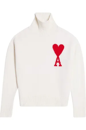 Ami Ami De Coeur roll-neck wool jumper