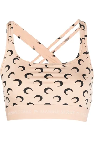 Marine Serre All Over Moon cropped top