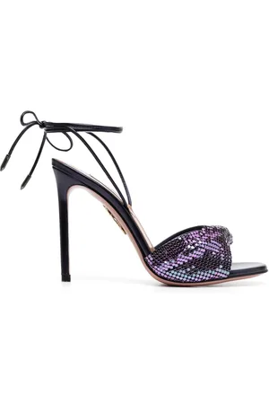 Aquazzura Lace-up 110 mesh sandals