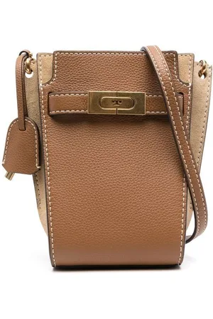 Tory Burch Lee Radziwill pebbled-leather bucket bag
