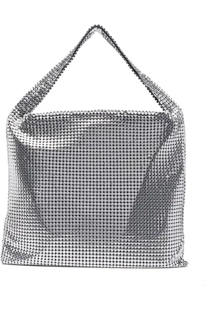 Paco rabanne Pixel metallic tote bag