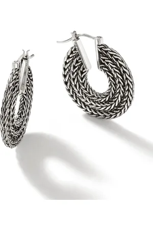 John Hardy Classic Chain hoop earrings