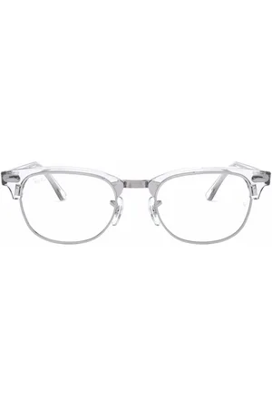 Ray-Ban Clubmaster transparent-frame glasses