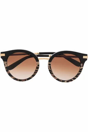 Dolce & Gabbana Tortoiseshell round-frame sunglasses