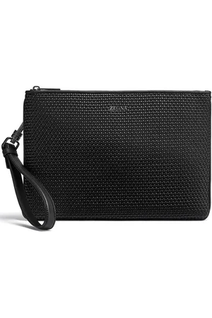Ermenegildo Zegna Pelletessuta??? flat-zip pouch