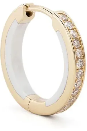 Maria Black Diamond hoop earring