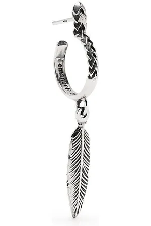 EMANUELE BICOCCHI Feather hoop earring