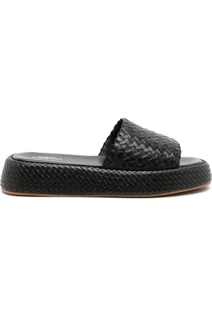 Sarah Chofakian Interwoven leather sandals