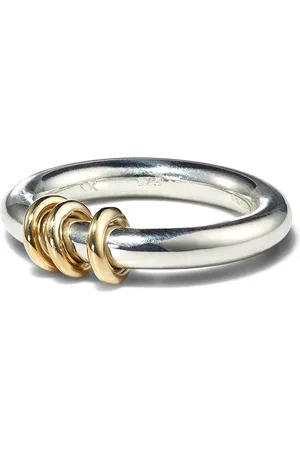 SPINELLI KILCOLLIN 18kt yellow gold and sterling Kane linked ring