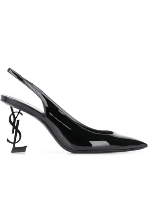 Saint laurent open online toe pumps