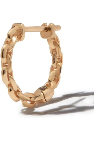 Lizzie Mandler 18kt yellow Mini Chain single huggie earring