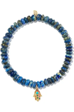 Sydney Evan 14kt yellow lapis lazuli bracelet