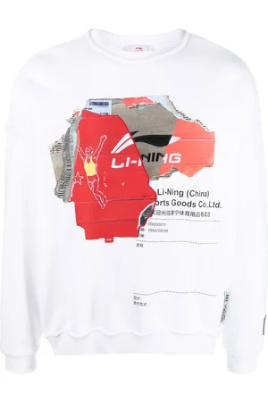 Li Ning Cardboard graphic-print sweatshirt