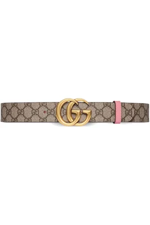 4cm gg canvas & leather belt - Gucci - Women