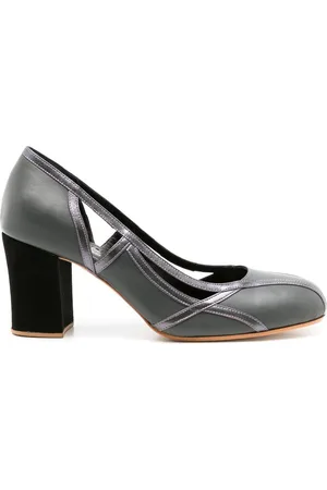 Sarah Chofakian Jubilee 55mm cut-out pumps