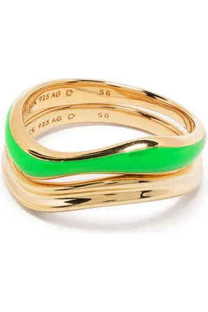 Maria Black Soma Neon -plated ring stack