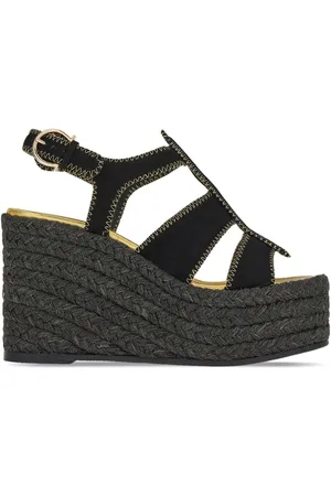 Salvatore Ferragamo 55mm espadrille wedge sandals