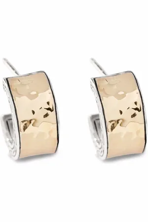 John Hardy 18kt yellow Classic Chain hoop earrings