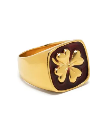 Goossens Talisman clover signet ring