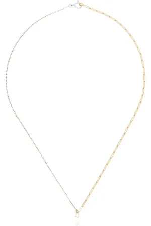 YVONNE LÉON 18kt white mixed-chain diamond necklace