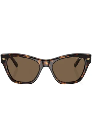 vogue Tortoiseshell effect logo-print sunglasses