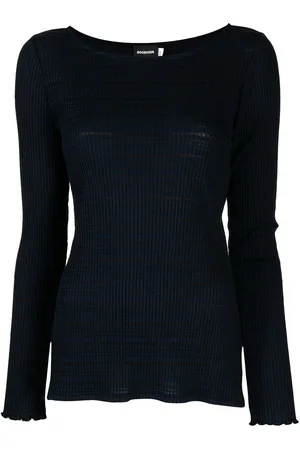 GOODIOUS Stripe pattern T-shirt