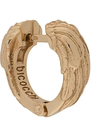 EMANUELE BICOCCHI Wing textured hoop earring