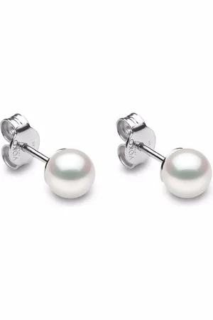 Yoko London 18kt white gold Classic 5mm Akoya pearl stud earrings